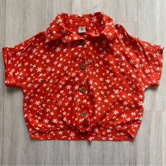 Knot Tie toddler blouse - Picture 1 of 7